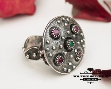 big statement ring 925 sterling silver large geometric