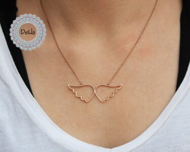 925 Sterling Silver Angel Wing Necklace, Angel Wing, Angel Wing Charm, Angel Wing Jewelry, Angel Wing Pendant, Wing Pendant, Silver Wing - Image 2