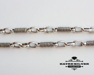 Baroque Style Oval Rolo Chain, Greek Style, Vintage Rolo Chain Necklace, Rolo Chain, Greek Necklace, Oval Chain - Image 5