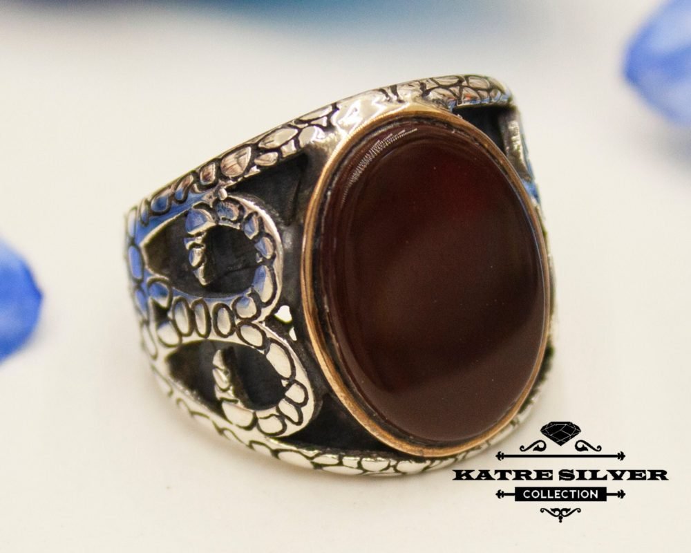 Agate Mens Ring, Turkish Silver Ring, Ottoman Men Ring, Ottoman Mens Ring, Antique Men Ring, Ottoman Ring, Men 925k Silver Ring, Agate, Aqeeq