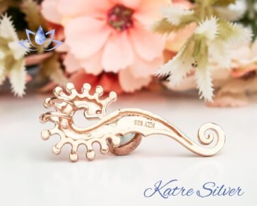 Seahorse Necklace 925 Sterling Silver – Aquamarine Stone Pendant, Ocean Beach Jewelry Gift for Her - Image 8