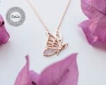 Dainty Butterfly Necklace, Butterfly Pendant, Butterfly Gift, Silver Butterfly, Dainty Butterfly,Tiny Butterfly,Sterling Butterfly,Butterfly - Image 3