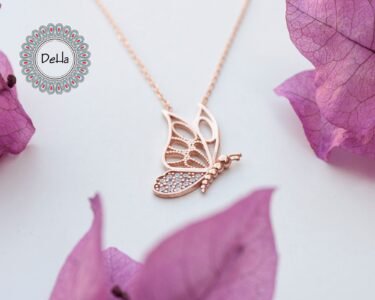 Butterfly Necklace 925 Sterling Silver – Dainty Minimal Pendant, Delicate Jewelry Gift for Her - Image 3