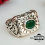 Antique Vintage Silver Green Jade Ring, Jade Ring, Jade Jewelry, Statement Ring, Green Stone Ring, Green Ring, Boho Ring, Vintage Ring, Jade