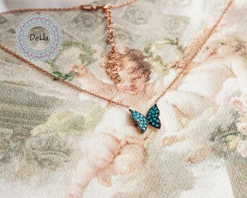 Blue Butterfly Charm, Small Butterfly, Butterfly Necklace, Everyday Necklace, Blue Butterfly, Blue Necklace, Animal Necklace, Butterfly Gift - Image 8