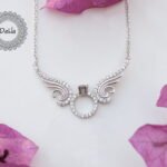 Angel Winged Solitaire Ring Necklace, Everyday Necklace, Anniversary Necklace, Birthday Necklace, Solitaire Necklace, Angel Necklace