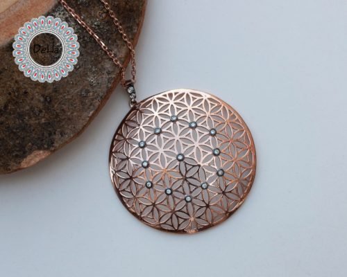 Big Circle Flower Of Life Pendant, Yoga Necklace, Spiritual Necklace, Life Necklace, Circle Necklace, Chakra Pendant, Energy Necklace, Life - Image 6