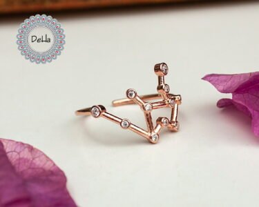 Aquarius Zodiac Sign Ring, Aquarius Ring, Zodiac Ring, Zodiac Jewelry, Aquarius Jewelry, Horoscope Ring, Aquarius Zodiac Ring Astrology - Image 5