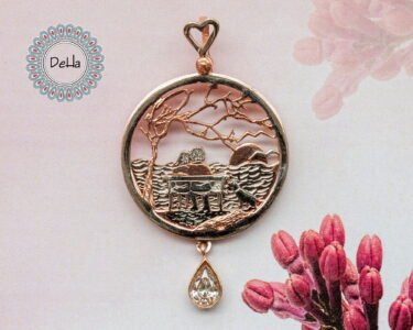 love necklace 925 sterling silver message pendant