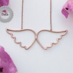 925 Sterling Silver Angel Wing Necklace, Angel Wing, Angel Wing Charm, Angel Wing Jewelry, Angel Wing Pendant, Wing Pendant, Silver Wing