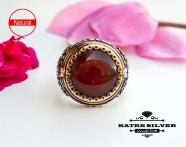 Big Statement Ring Unique Mens Ring Celtic Handcrafted Silver Rings Massive Ring Unique Mens Ring Agate Silver Ring Turkish Summer Jewelry - Image 3