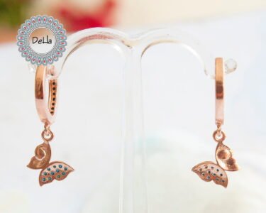 Dainty Butterfly Hoop Earrings, Butterfly Hoops, Hoop Earrings, Dangle Earrings, Butterfly Earrings, Butterfly Jewelry, Dainty Earrings, Hoops - Image 7