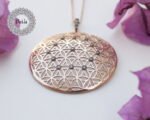 Big Circle Flower Of Life Pendant, Yoga Necklace, Spiritual Necklace, Life Necklace, Circle Necklace, Chakra Pendant, Energy Necklace, Life - Image 3