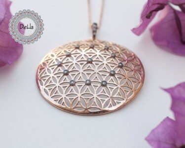 Flower of Life Pendant 925 Sterling Silver – Sacred Geometry Necklace, Spiritual Yoga Jewelry Gift for Her - Image 3
