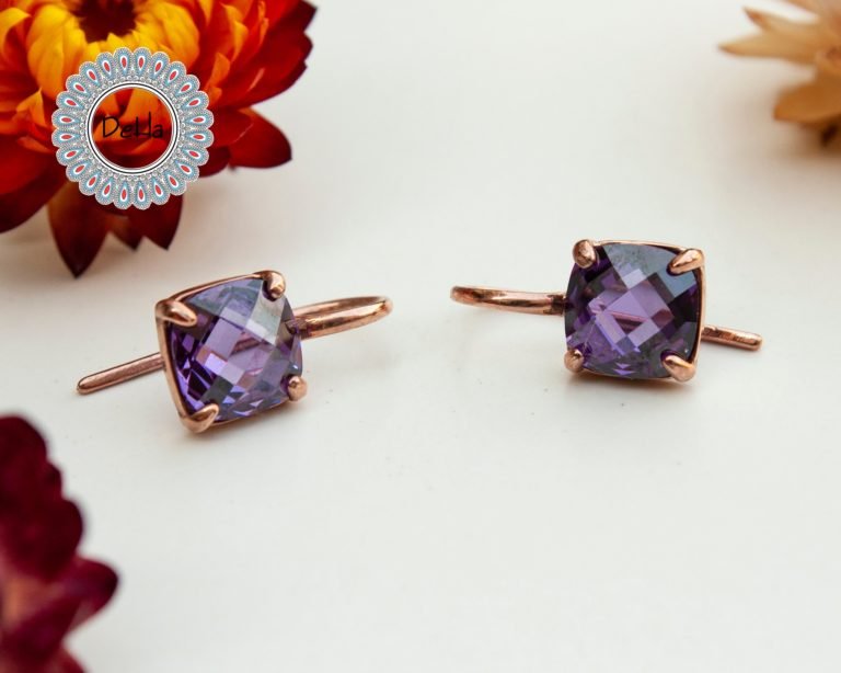Amethyst Purple Earrings, February Birthstone, Amethyst Purple, Earrings, Dangle Earrings, Amethyst Jewelry, Purple, Gift for Her