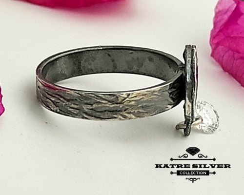 Ancient Coin Ring, Cz Coin Ring, Old Coin Ring, Silver Coin Ring, Coin Jewelry, Statement Ring, Handmade Ring, Gift For Her - Image 5