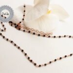 Black Stone Rosary Chain, Black Stone Chain, Necklace Chain, Black Stone Necklace, Chain Necklace, Black Necklace, Gemstone Chain, Chain