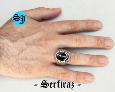 Anchor Ring for Men 925 Sterling Silver – Nautical Sailor Ring, Handmade Men’s Jewelry Gift for Him - Image 2