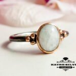 moonstone ring 925 sterling silver dainty stacking