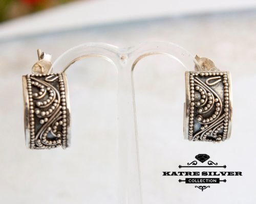 1980s Hoop Earrings, Small Hoop Earrings, 1980s Earrings, Vintage Earrings, Vintage Jewelry, Vintage Hoop,Made in Turkey - Image 7