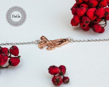 Butterfly Bracelet 925 Sterling Silver – Dainty Charm Bracelet, Minimal Jewelry Gift for Her - Image 3