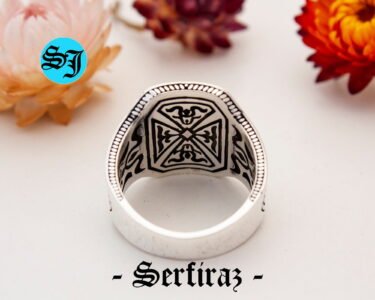 Viking Ring for Men – 925 Sterling Silver Celtic Knot Medieval Shield Ring - Image 7