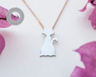 Cat Necklace 925 Sterling Silver – Cute Cat Pendant Necklace, Cat Lover Gift, Animal Jewelry for Women - Image 3
