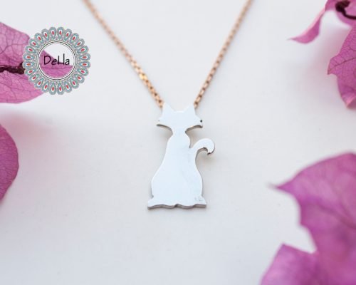 925 Sterling Silver Cat Necklace, Cat Lover, Silver Cat, Necklace Charm, Cat Gift, Cat Jewellery, Cat Charms,Cat Lover Gifts,Animal Necklace - Image 3