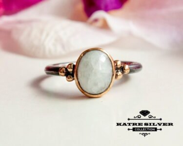 Moonstone Ring 925 Sterling Silver – June Birthstone Dainty Stacking Ring, Boho Jewelry Gift for Her - Image 5