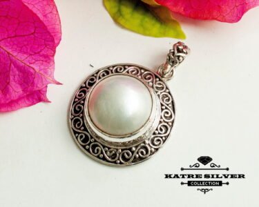 Bali Pearl Pendant 925 Sterling Silver – Mother of Pearl Necklace, Handmade Artisan Jewelry Gift for Her - Image 6