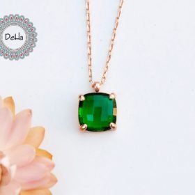 Emerald Quartz Necklace | Emerald Necklace | Emerald | Quartz Necklace | Gemstone Necklace | Necklace | Quartz | Gift For Her