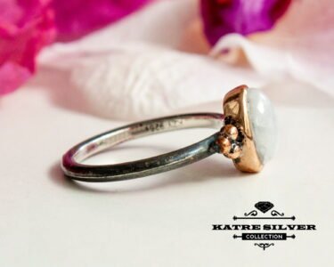 Moonstone Ring 925 Sterling Silver – June Birthstone Dainty Stacking Ring, Boho Jewelry Gift for Her - Image 6