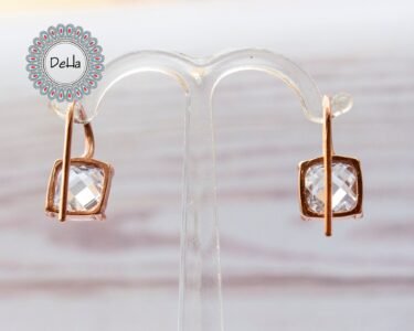 Quartz Crystal Earrings 925 Sterling Silver – Dangle Clear Gemstone Earrings, Minimal Jewelry Gift for Her - Image 7