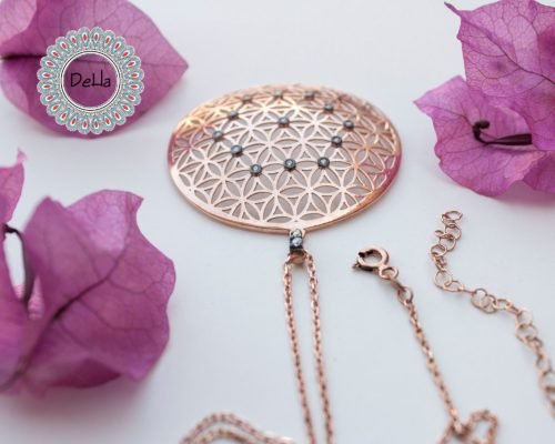 Big Circle Flower Of Life Pendant, Yoga Necklace, Spiritual Necklace, Life Necklace, Circle Necklace, Chakra Pendant, Energy Necklace, Life - Image 5