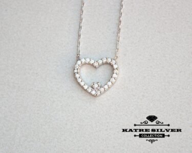 heart necklace 925 sterling silver dainty pendant