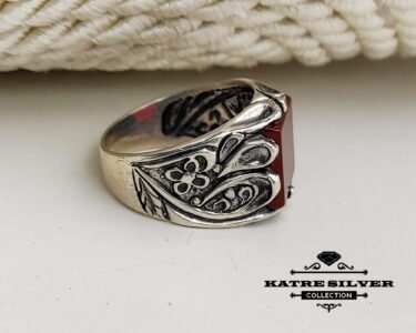 Aqeeq Ring, Agate Ring, 925 Silver Ring, Men Silver Ring, Mens Stone Ring, Unique Mens Ring, Agate Stone Ring, Gift for Him - Image 6