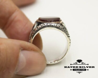 Ottoman Ring for Men 925 Sterling Silver – Agate Stone Turkish Ring, Antique Style Statement Jewelry Gift for Him - Image 7