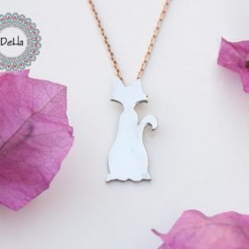 925 Sterling Silver Cat Necklace, Cat Lover, Silver Cat, Necklace Charm, Cat Gift, Cat Jewellery, Cat Charms, Cat Lover Gifts, Animal Necklace