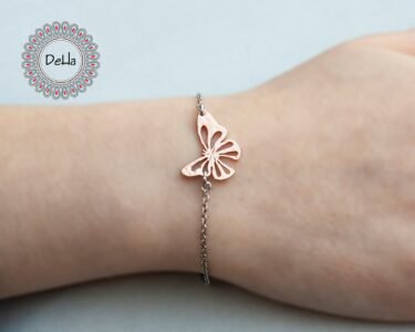 Butterfly Bracelet 925 Sterling Silver – Dainty Charm Bracelet, Minimal Jewelry Gift for Her - Image 4