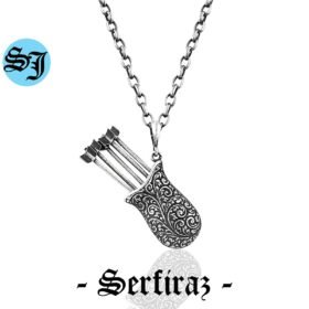 Arrow Quiver Necklace, Warrior Necklace, Arrow Charm, Warrior Gift, Necklace for Men, Friendship Necklace, Long Necklace, Arrow Jewelry