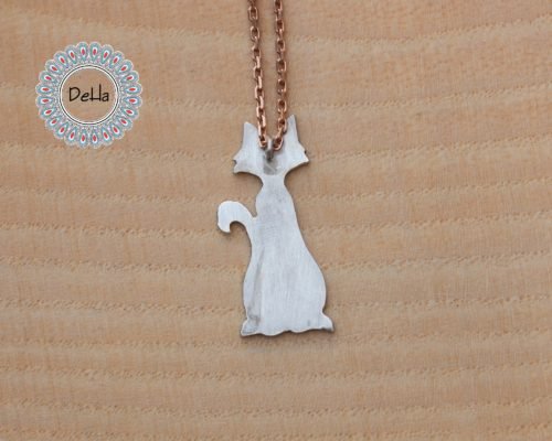 925 Sterling Silver Cat Necklace, Cat Lover, Silver Cat, Necklace Charm, Cat Gift, Cat Jewellery, Cat Charms,Cat Lover Gifts,Animal Necklace - Image 7