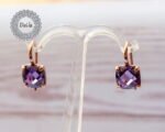 Amethyst Purple Earrings, February Birthstone, Amethyst Purple, Earrings, Dangle Earrings, Amethyst Jewelry, Purple, Gift for Her - Image 6