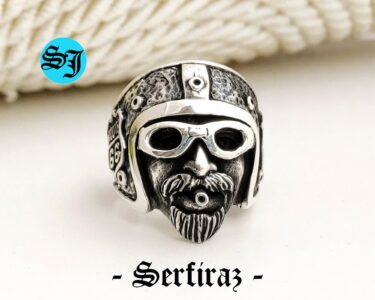 Route 66 Ring for Men 925 Sterling Silver – Biker Motorcycle Ring, Vintage Heavy Statement Jewelry, Gift for Him - Image 3