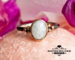 Best Selling Ring, June Birthstone Ring, Moonstone Ring, Moonstone Jewelry, Boho Ring, Dainty Ring, Stacking Ring, Gift Ring, Unique Ring - Image 3