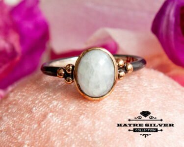 Moonstone Ring 925 Sterling Silver – June Birthstone Dainty Stacking Ring, Boho Jewelry Gift for Her - Image 3