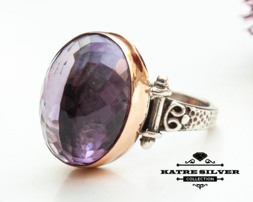Amethyst Statement Ring, Unique Amethyst Ring, Purple Amethyst Ring, Amethyst Ring, Amethyst Jewelry, Anniversary Ring, Amethyst Silver Ring