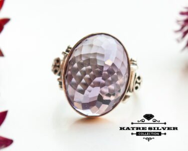 Amethyst Statement Ring, Unique Amethyst Ring, Purple Amethyst Ring, Amethyst Ring, Amethyst Jewelry, Anniversary Ring, Amethyst Silver Ring - Image 3