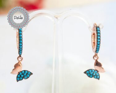 Dainty Butterfly Hoop Earrings, Butterfly Hoops, Hoop Earrings, Dangle Earrings, Butterfly Earrings, Butterfly Jewelry, Dainty Earrings, Hoops - Image 6