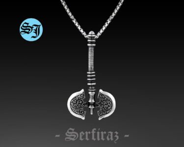 Viking Axe Necklace for Men 925 Sterling Silver – Norse Battle Axe Pendant, Gothic Jewelry Gift for Him - Image 4