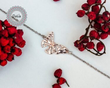 butterfly bracelet 925 sterling silver dainty charm